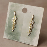 Feather Fern Drop Earrings