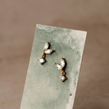 Japanese Petal Gold Vermeil Earrings