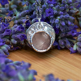 Silver Rose Quartz Necklace