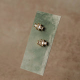 Art Deco Baguette Cut Stud Earrings
