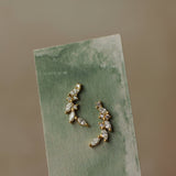 Laurel Wreath Leaf Stud Earrings