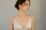 Pearl Silver Acorn Necklace