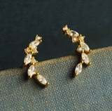 Laurel Wreath Leaf Stud Earrings