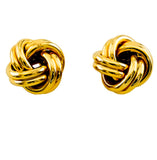 9ct Gold Hollow Knot Earrings