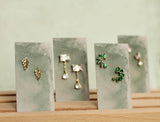 Pearl Safety Pin Luxury Stud Earrings