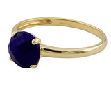 9ct Gold Lapis Lazuli Ring, Size S