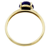 9ct Gold Lapis Lazuli Ring, Size S