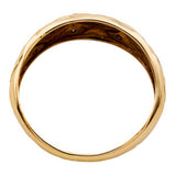 9ct Gold Diamond Band Ring Size N
