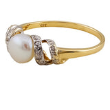 9ct Gold Pearl Ring, Size O