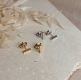 Gold Plate Bar Studs