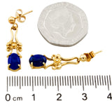 9ct Gold Lapis Lazuli Earrings