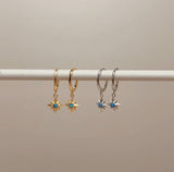 Gold Vermeil Opal Starburst Hoops
