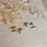 Gold Plate Bar Studs