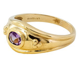 9ct Gold Amethyst Ring Size O