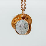 Gold Plate Rhodonite Necklace