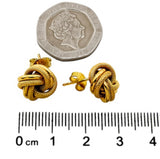 9ct Gold Knot Stud Earrings (Hollow)
