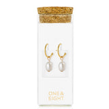 Gold Pearl Drop Earrings