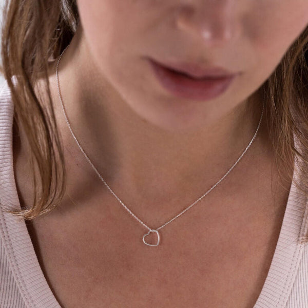 Sterling Silver Heart Necklace