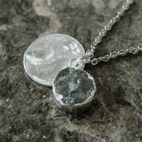 Silver Aquamarine Necklace