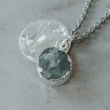 Silver Aquamarine Necklace