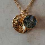 Gold Plate Labradorite Necklace