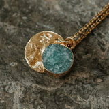 Gold Plate Amazonite Necklace