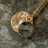 Gold Plate Rutilated Quartz Necklace