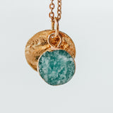 Gold Plate Amazonite Necklace