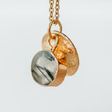 Gold Plate Rutilated Quartz Necklace