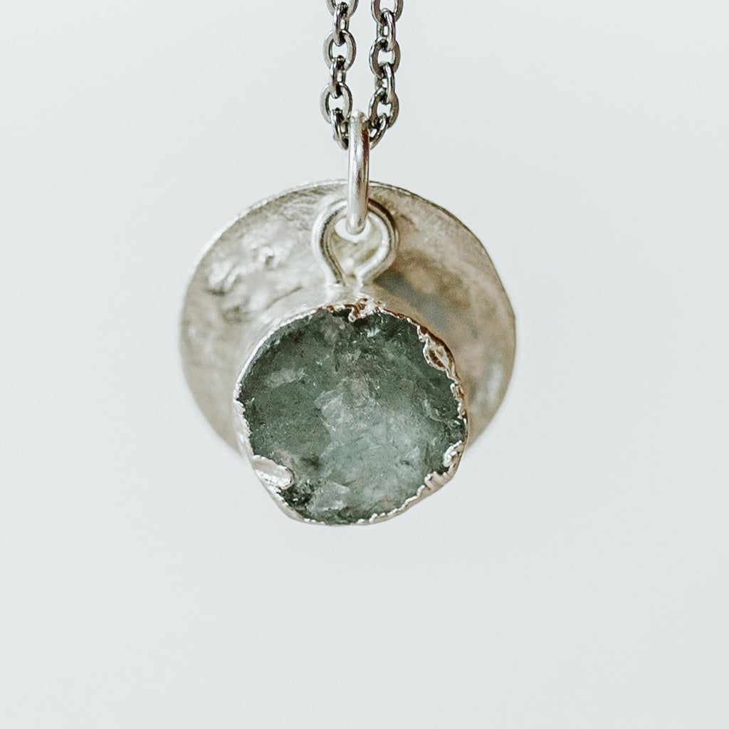 Silver Aquamarine Necklace