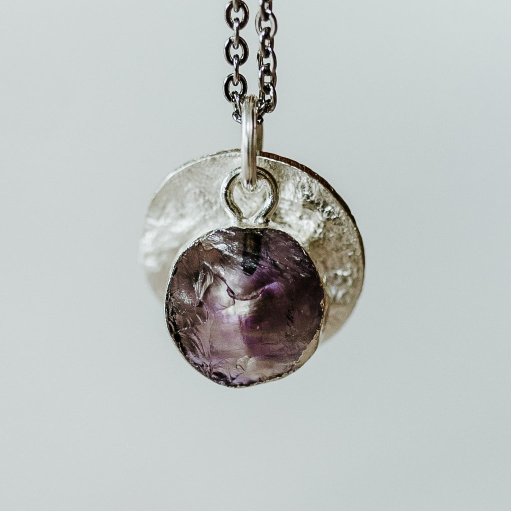 Silver Amethyst Necklace