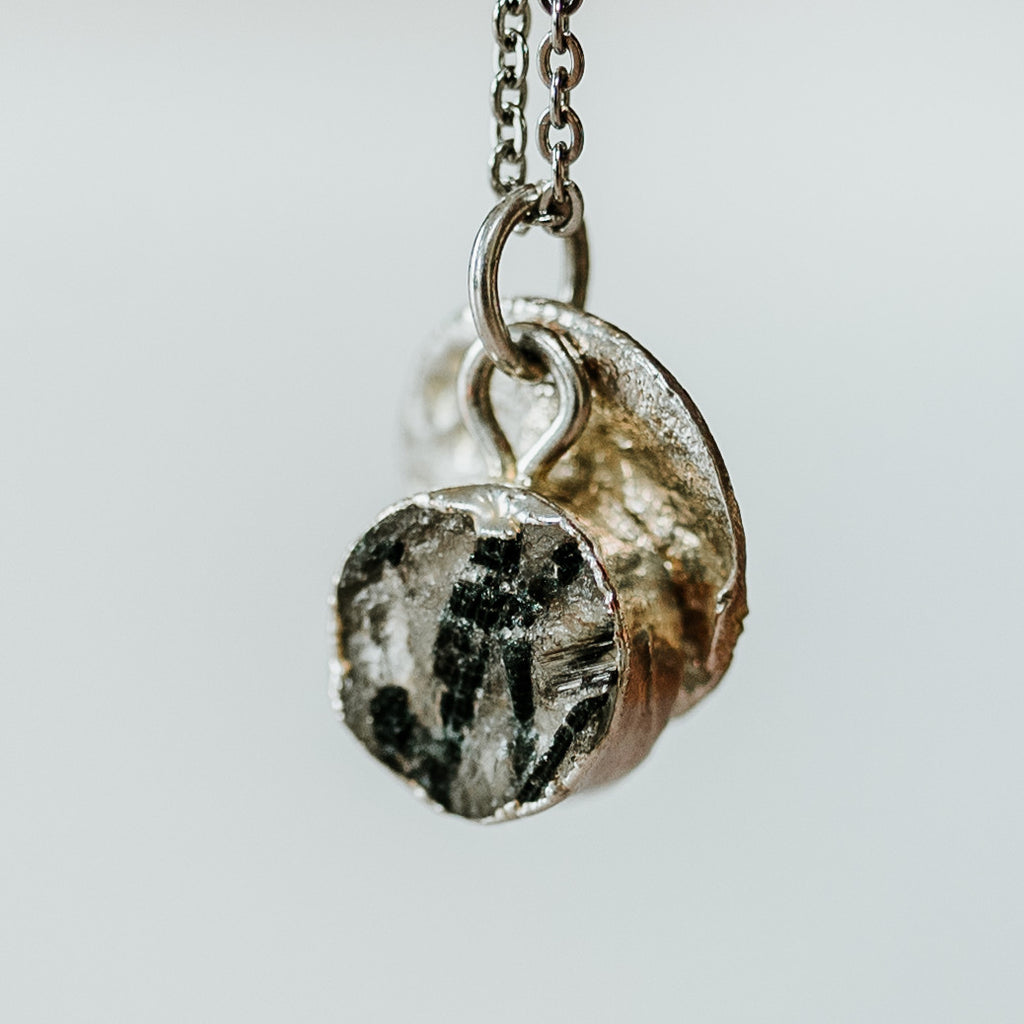 Silver Rutilated Quartz Necklace