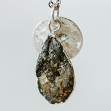 Silver Labradorite Teardrop Necklace