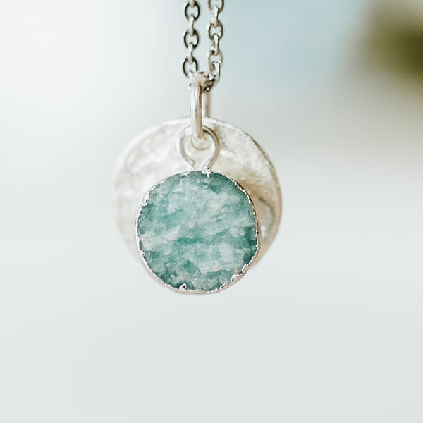 Silver Amazonite Necklace