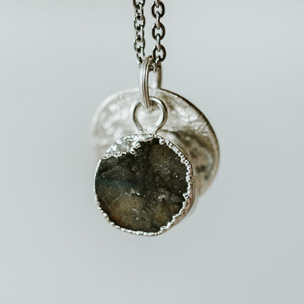 Silver Labradorite Necklace