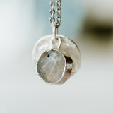 Silver Moonstone Necklace