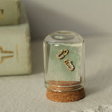 Pearl Safety Pin Luxury Stud Earrings
