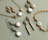 Freshwater Pearl Baton Drop Earrings