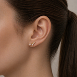Fairy Wing Tiny Petal Leaf Stud Earrings