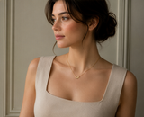 Antique Pearl Collarbone Necklace