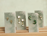 Art Deco Baguette Cut Stud Earrings