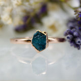 May | Apatite Stacking Ring in Rose Gold Vermeil