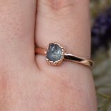 March | Aquamarine Stacking Ring in Rose Gold Vermeil