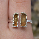 Imperial Topaz Double Ring in Sterling Silver