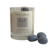 Angelite Crystal Intention Candle