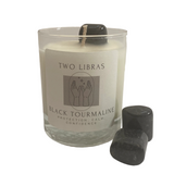 Black Tourmaline Crystal Intention Candle