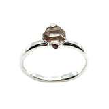 April | Herkimer Diamond Stacking Ring in Sterling Silver