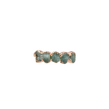 March | Amazonite Stacking Ring in Rose Gold Vermeil