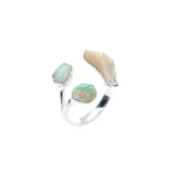 Opal Triple Ring in Sterling Silver