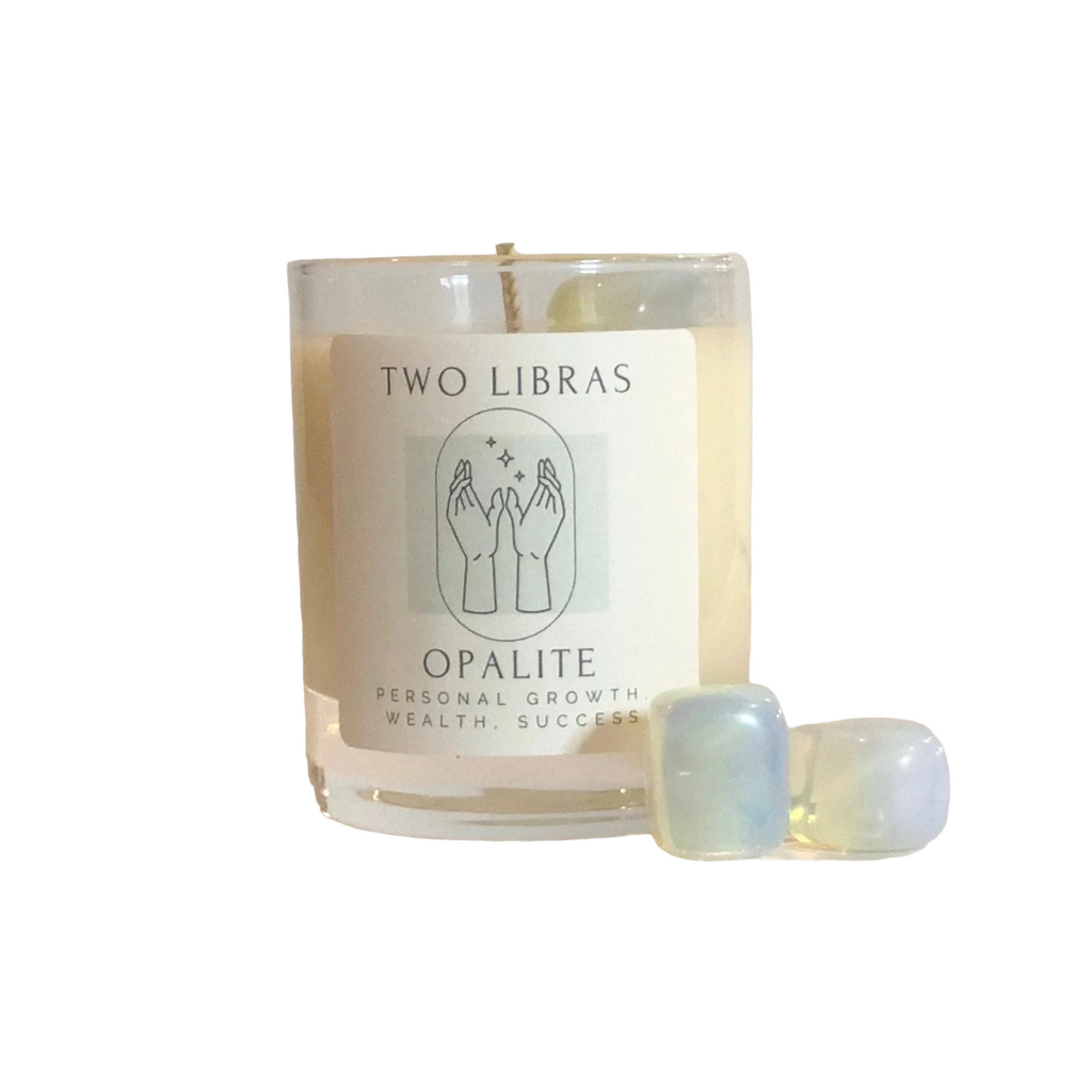 Opalite Crystal Intention Candle